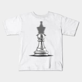 Pawn with a king shadow Kids T-Shirt